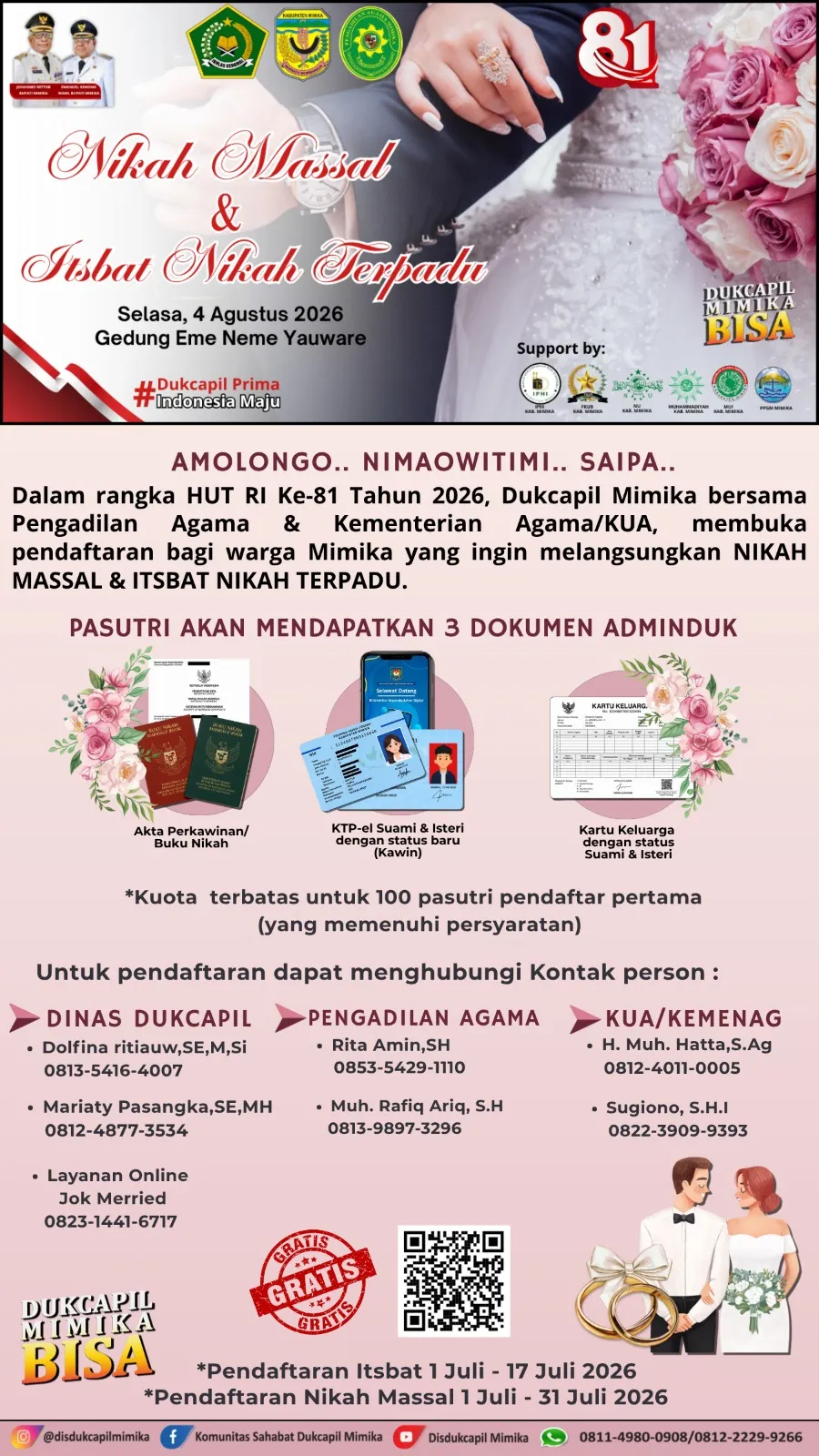 Nikah Massal Dan Isbat Terpadu