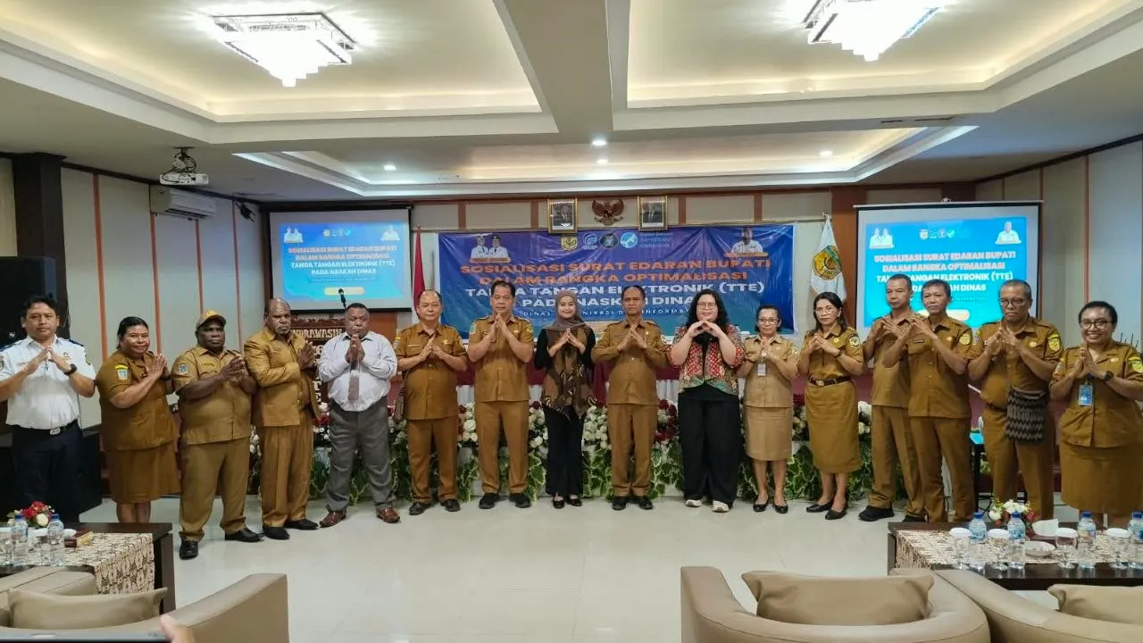 Pemkab Mimika Dorong Seluruh OPD Gunakan Tanda Tangan Elektronik