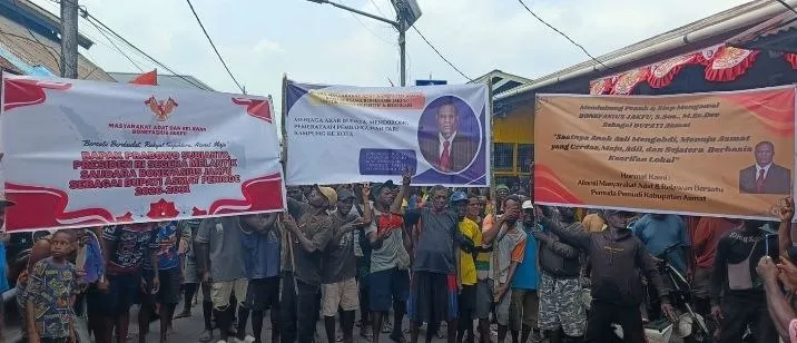 Demo Tuntut Bonefasius Jakfu Dilantik, Ada Dugaan Upaya “Kudeta” Bupati Asmat ?