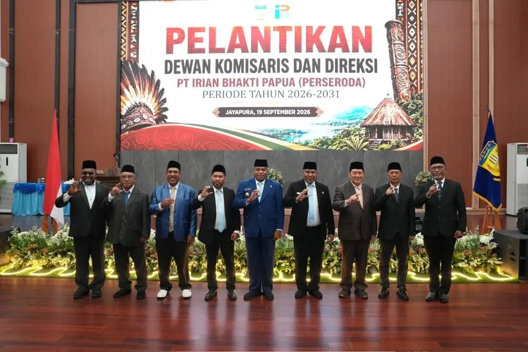 Gubernur Papua Lantik Pengurus Baru PT Irian Bhakti Papua, Hak Pegawai Segera Diselesaikan