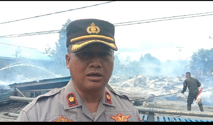 Kebakaran Hebat, Dua Bangunan Milik Pemda Asmat Ludes Terbakar, Polisi ...